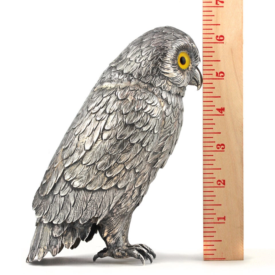 Sterling Owl Sculpture 1