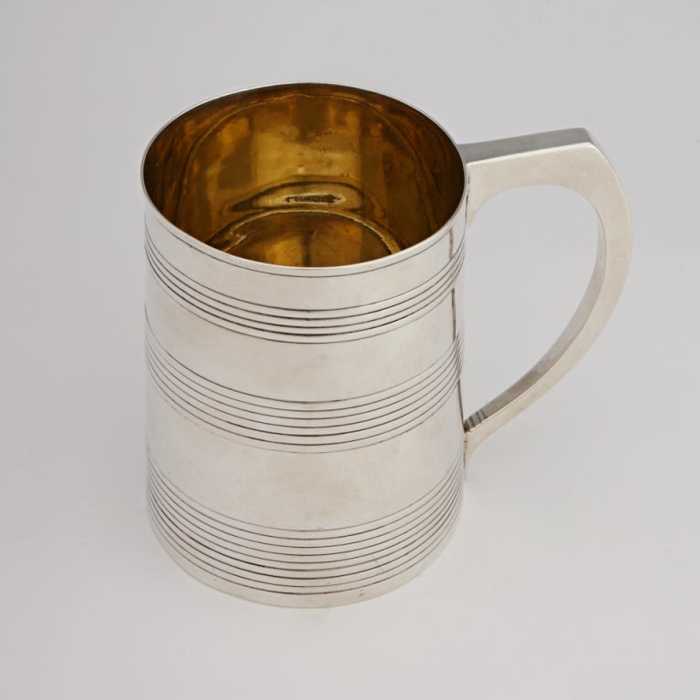 Georgian Sterling Mug or Cann by Hester Bateman, London, 1787 In Excellent Condition In Litchfield, CT