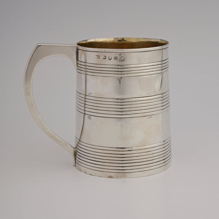 18th Century and Earlier Georgian Sterling Mug or Cann by Hester Bateman, London, 1787