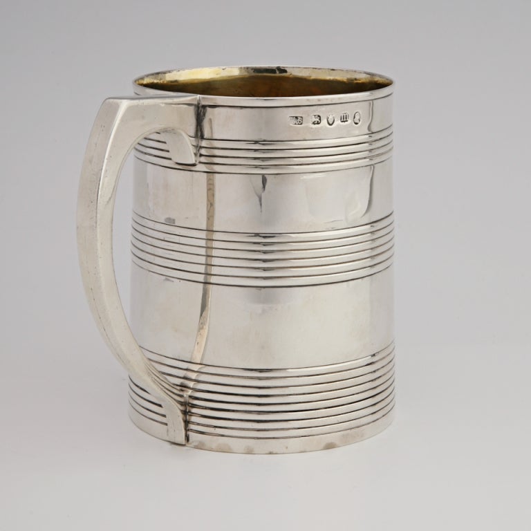 Sterling Silver Georgian Sterling Mug or Cann by Hester Bateman, London, 1787