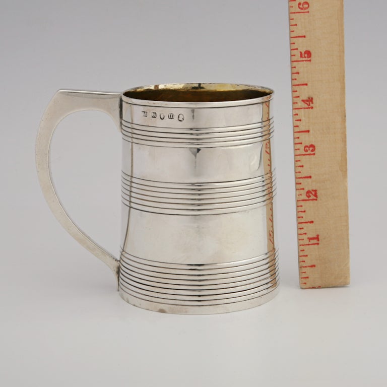 Georgian Sterling Mug or Cann by Hester Bateman, London, 1787 2