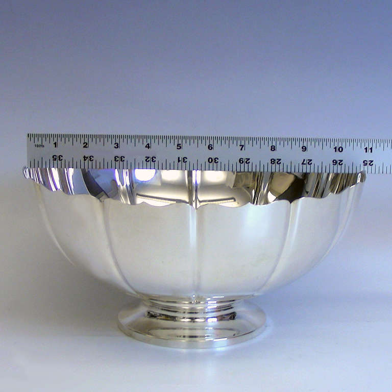 Deco Centerpiece Bowl c1930s by Fred Hirsch In Excellent Condition In Litchfield, CT