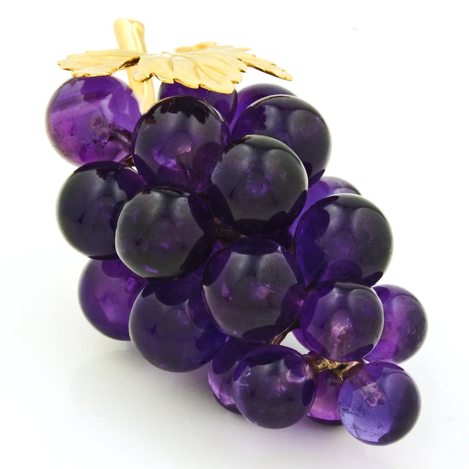 Mid-20th Century Vacheron Amethyst Grape Ornament