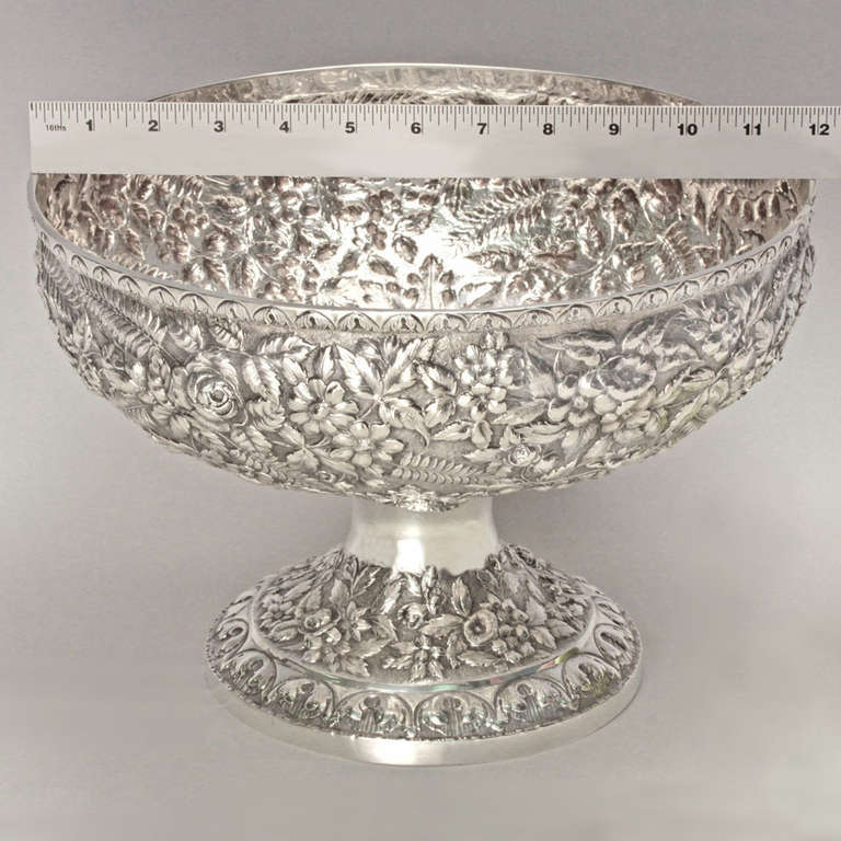 Sterling Silver Repousse Pattern Sterling Centerpiece