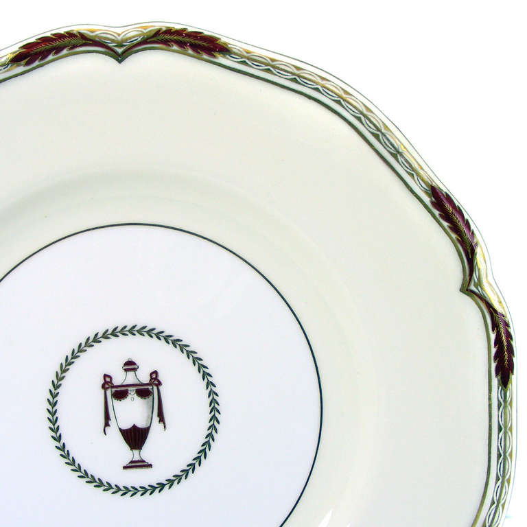 20th Century Set of 12 Classical Motif Minton Dinner Plates