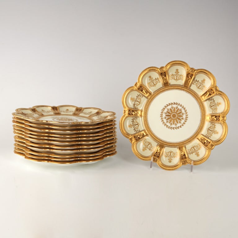 Royal Crown Derby Set Of 12 Decorative Plates 1