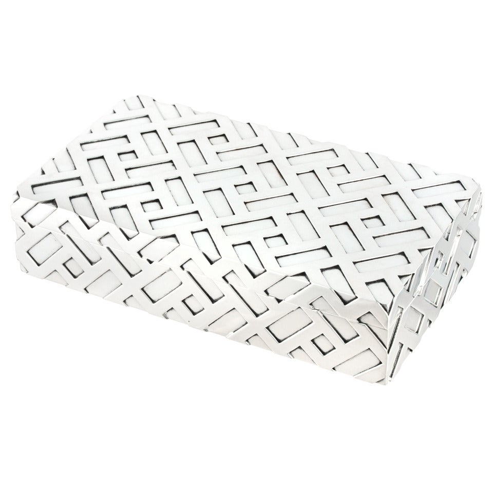 Fratelli Cacchione for Tiffany & Co. Stunning Contemporary Sterling Box