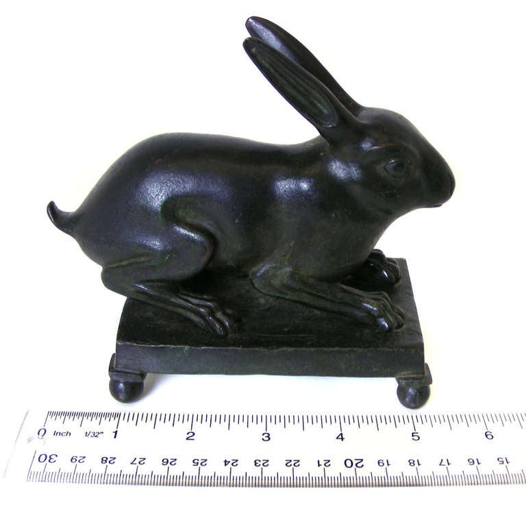 19th Century Victorian Bronze Rabbit after Antiquity