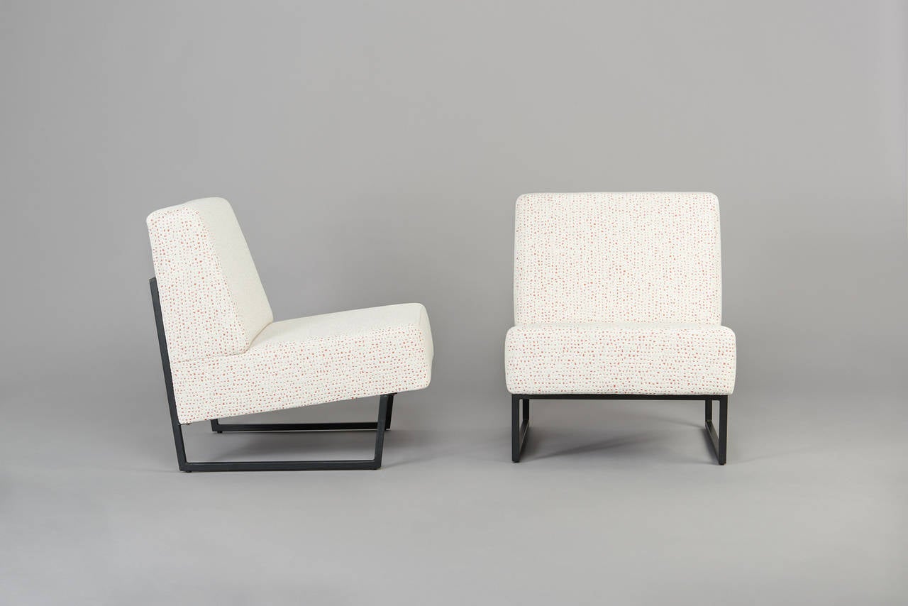 Pair of Chairs FG2 by Pierre Guariche, Sieges Temoins Edition, circa 1959-1960 1