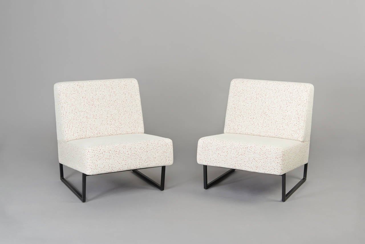 Pair of Chairs FG2 by Pierre Guariche, Sieges Temoins Edition, circa 1959-1960 2