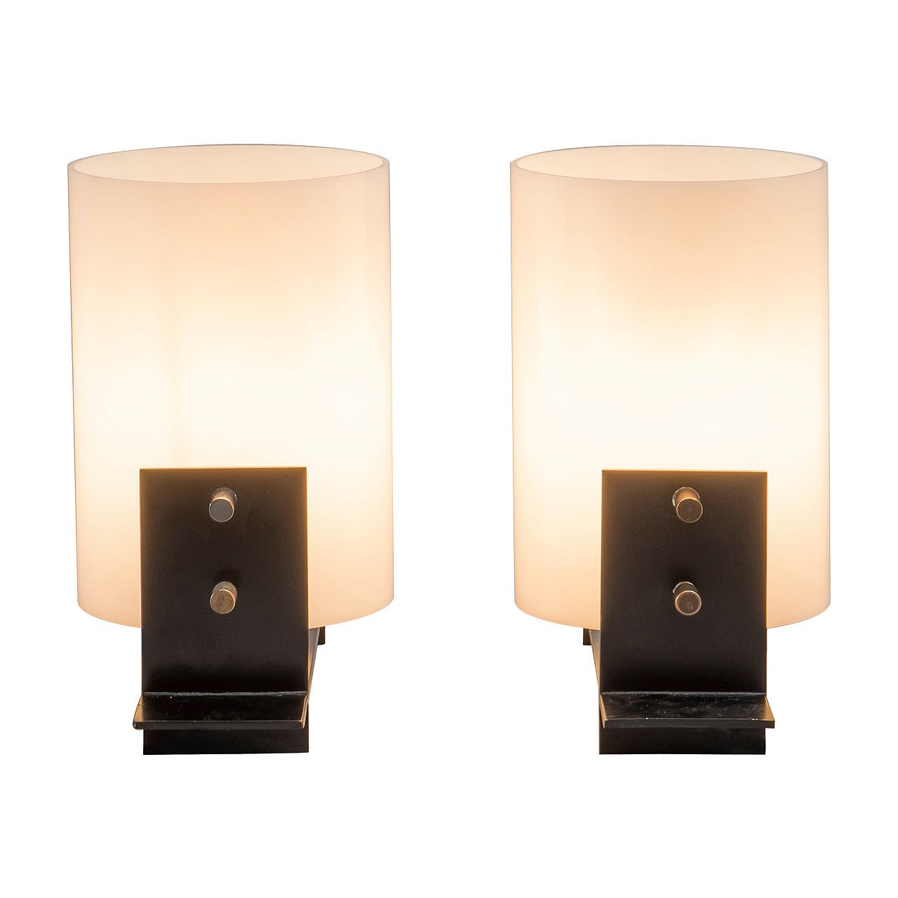Pair of Table Lamps by Georges Frydman, E.F.A. edition, 1958-1959 For Sale