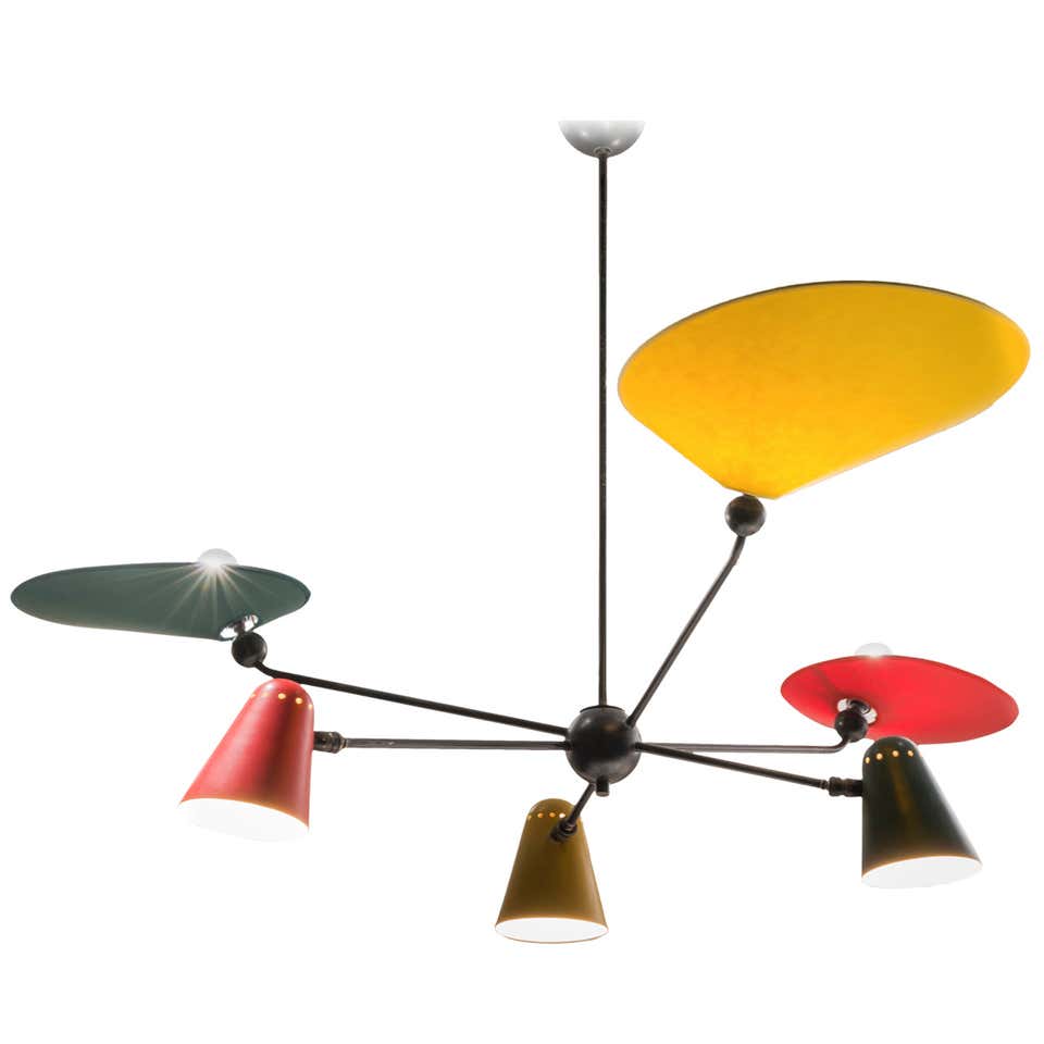 Ceiling Light by Robert Mathieu, R. Mathieu Edition, circa 1955 at 1stDibs