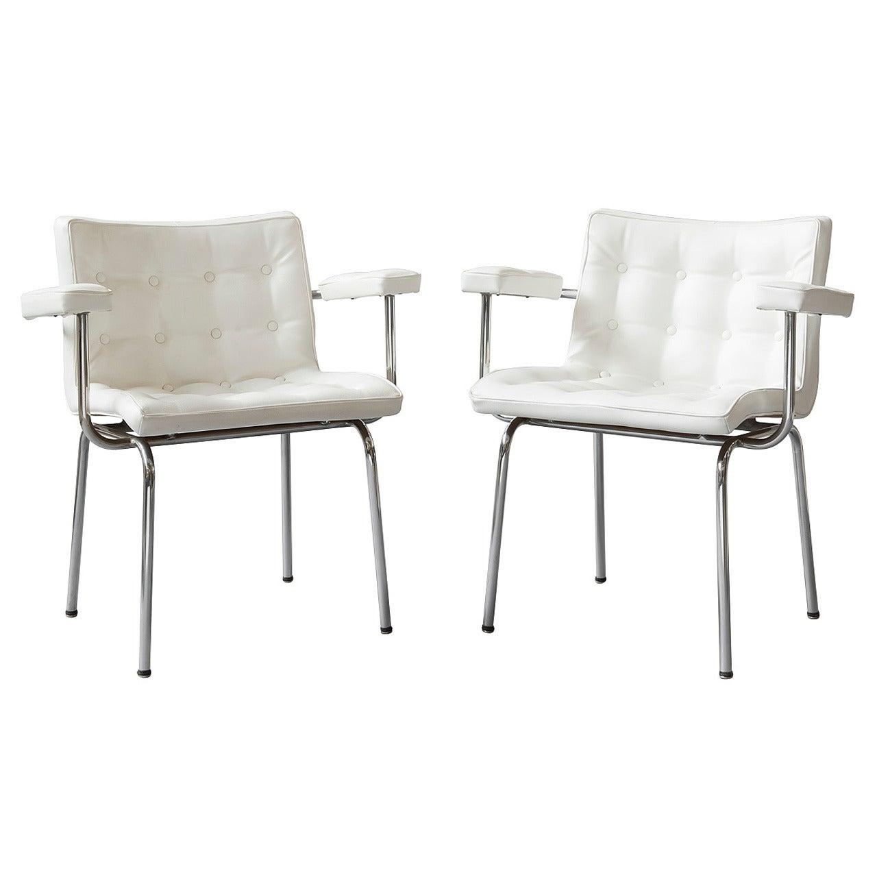 Pair of armchairs by Rene Jean Caillette - Charron edition - 1962 For Sale