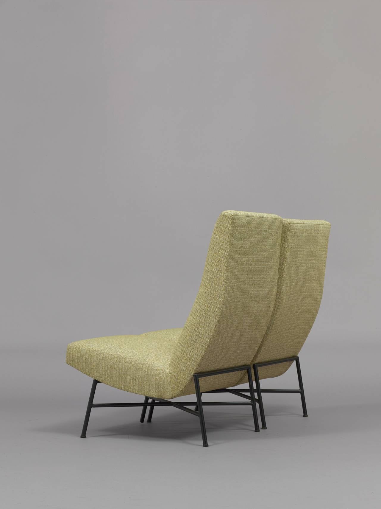 Pair of Chairs "60" by Dangles & Defrance the Burov Edition, 1957
