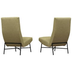 Pair of Chairs "60" by Dangles & Defrance the Burov Edition, 1957