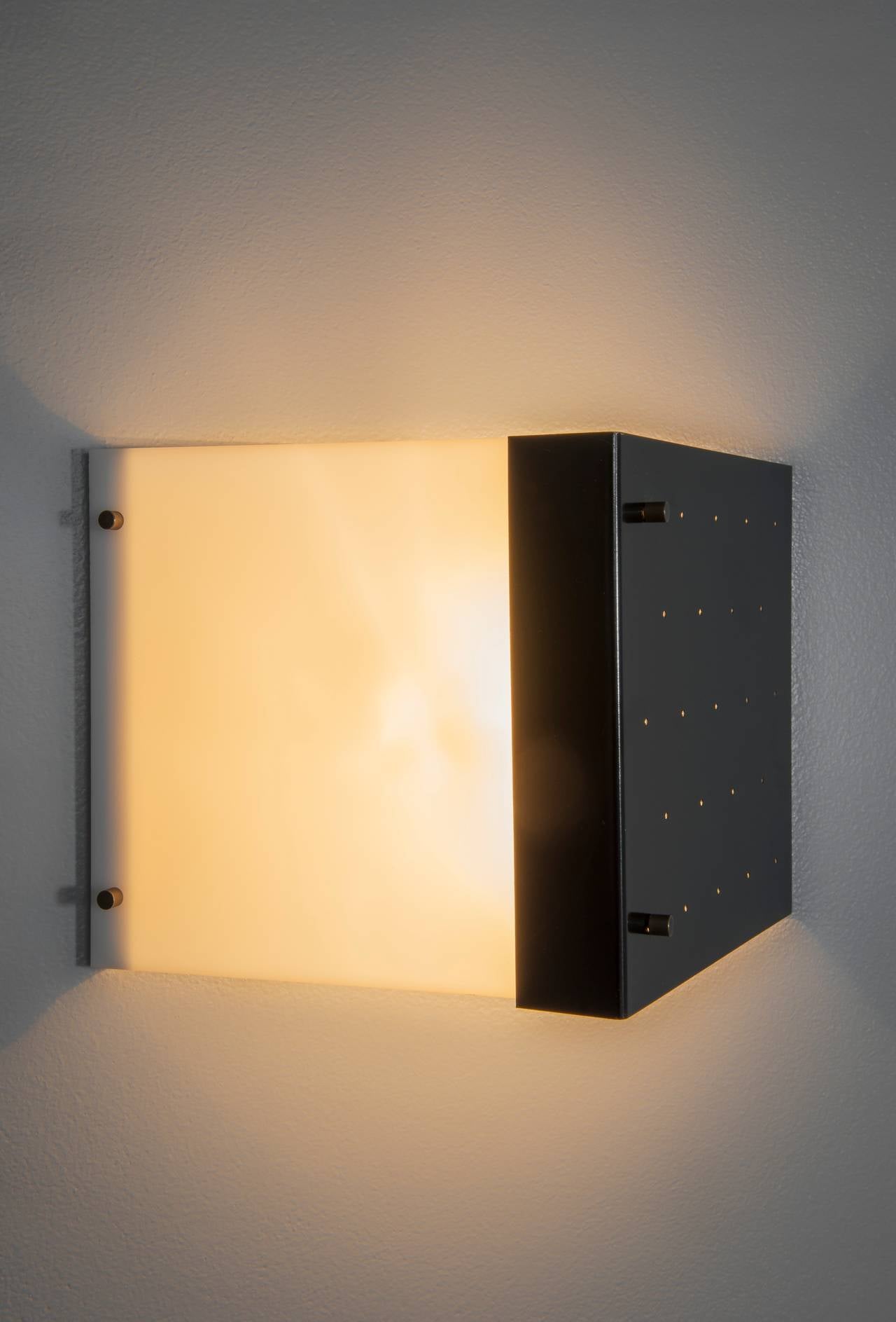 Lacquered Sconce 299 by Jacques Biny, Jacques Biny for Luminalite Edition, circa 1955 For Sale