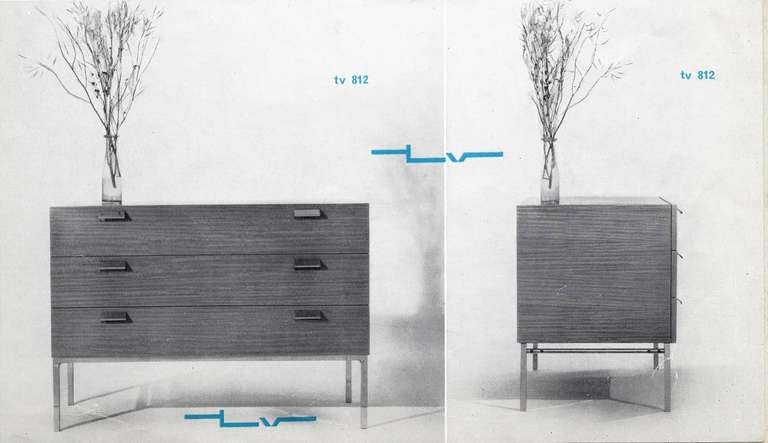 Chest of drawers 812 by André Monpoix - Meubles TV edition - 1956 For Sale 4