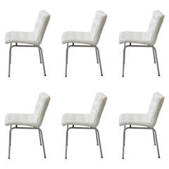 Set of six chairs 62 by Rene-Jean Caillette - Charron edition - 1962