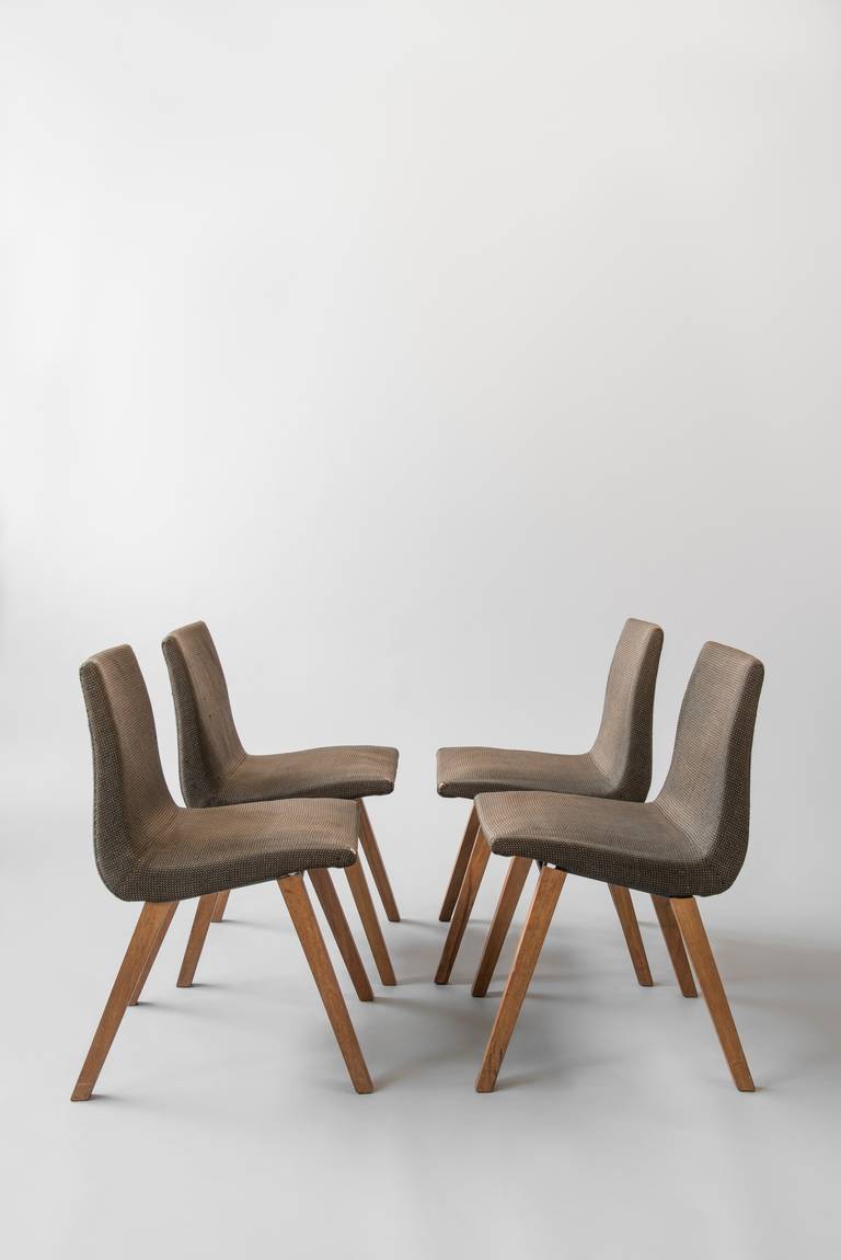 Mid-20th Century Set of 4 chairs 145 by Pierre Paulin - Meubles TV edition - 1953/1954 For Sale