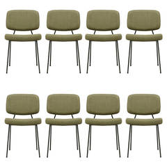 Set of 8 chairs CM196 by Pierre Paulin - Thonet edition - Circa 1958