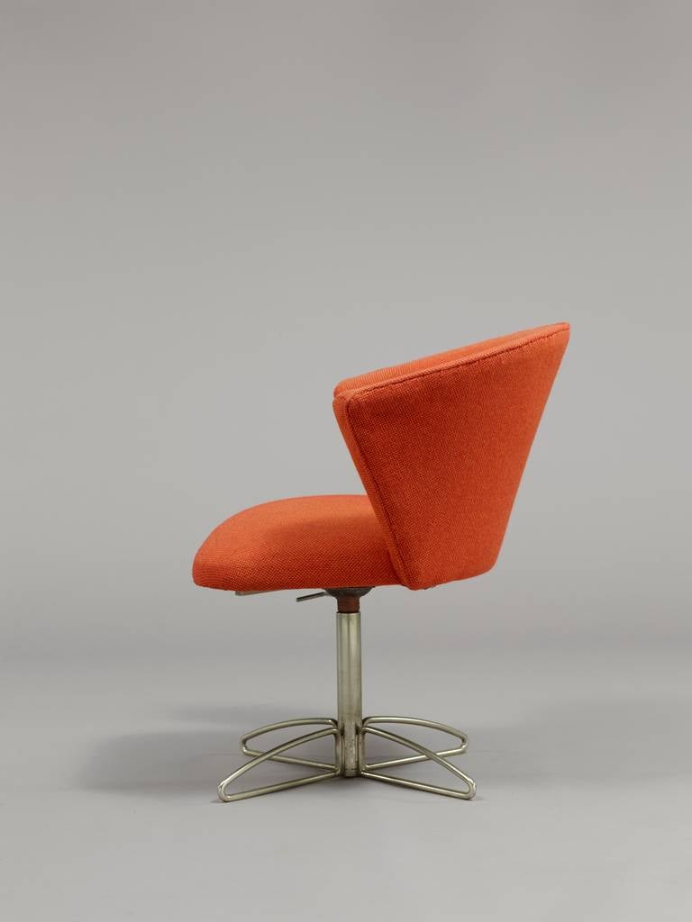 Desk chair by Geneviève Dangles & Christian Defrance - Burov edition - 1960 In Good Condition For Sale In Paris, FR