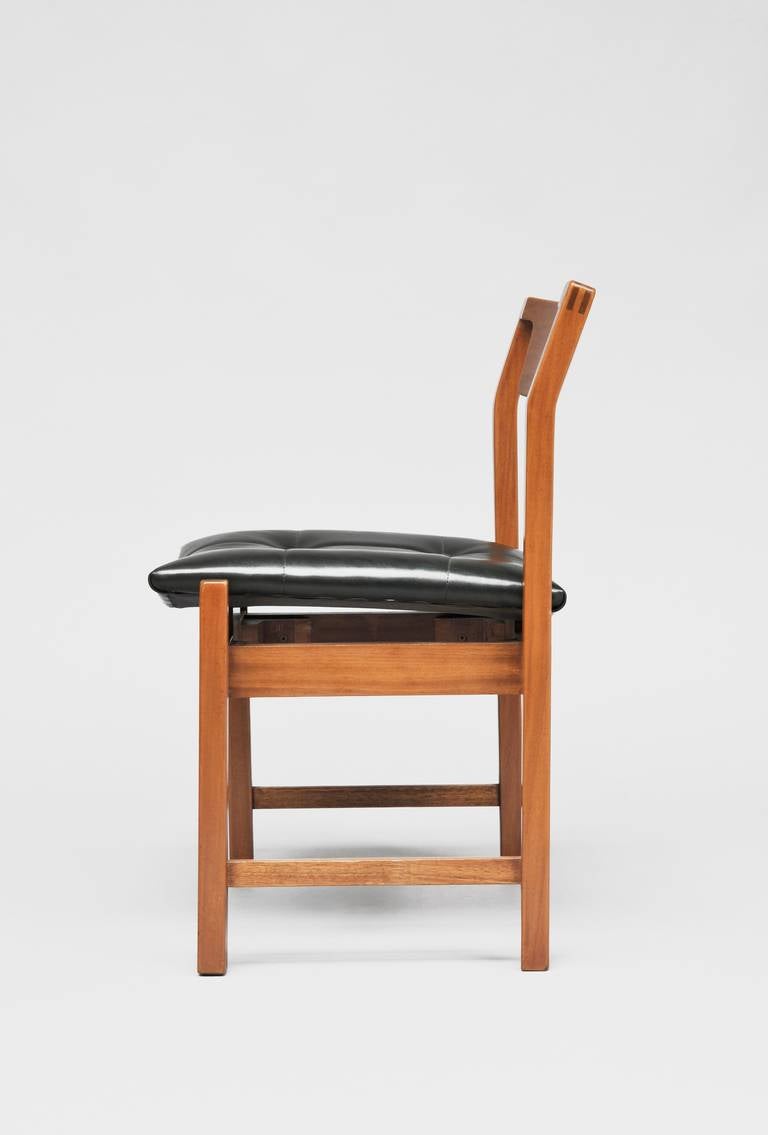 Mid-20th Century Set of 4 chairs SC104 - Hexagone - by Michel Mortier - Steiner edition - 1960 For Sale