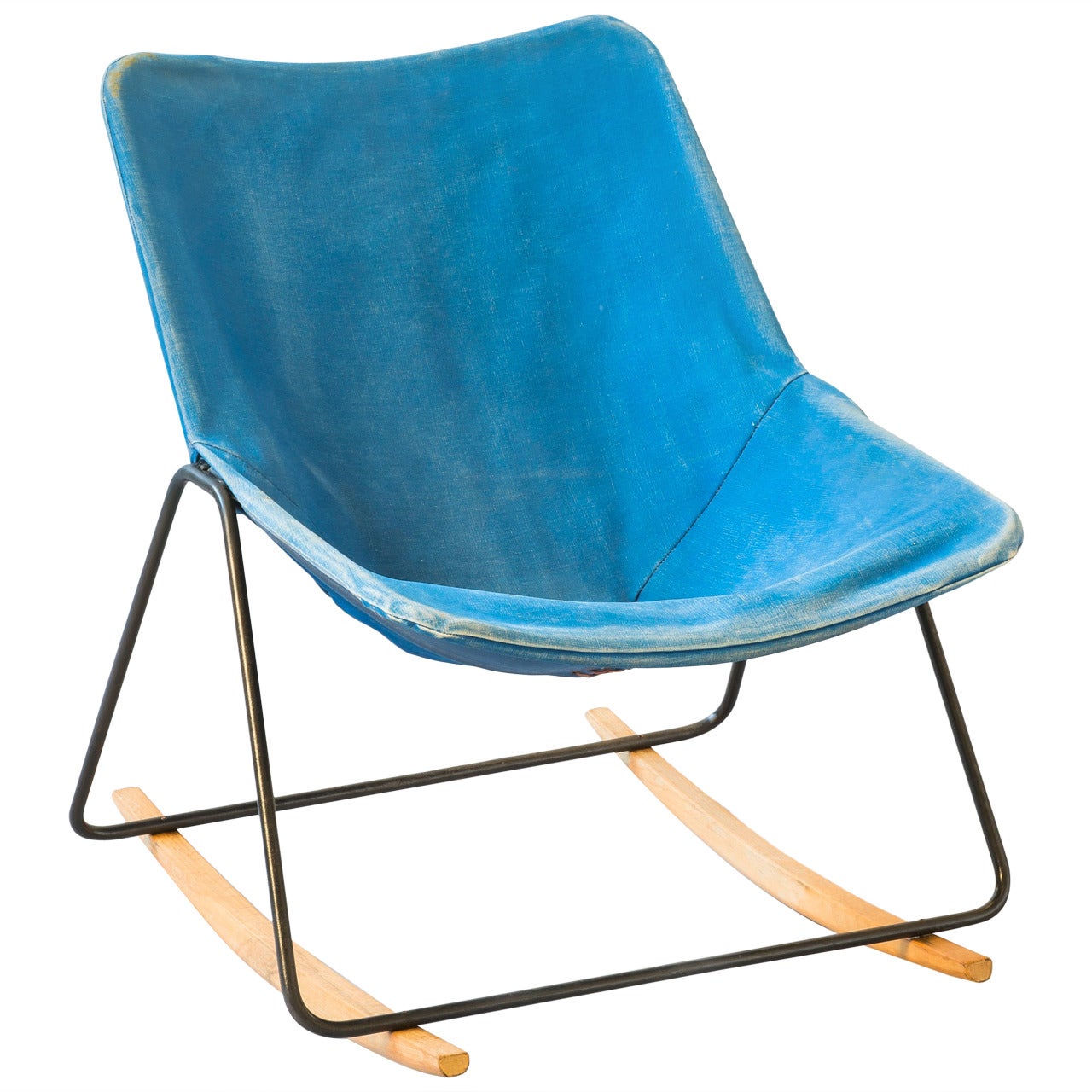 Rocking chair G1 by Pierre Guariche - Airborne edition - 1953 For Sale