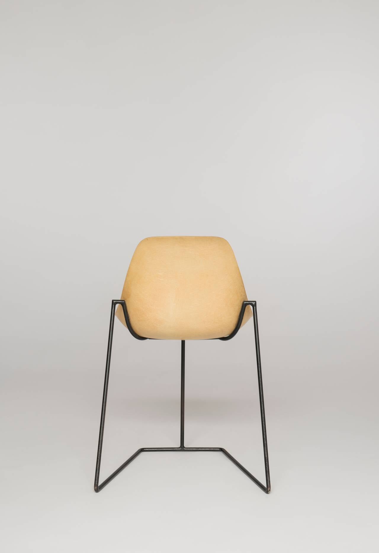 Pair of coccinelle chairs by René-Jean Caillette - Steiner edition - 1957 1