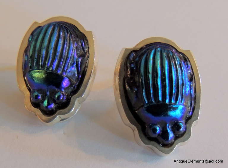 tiffany scarab earrings