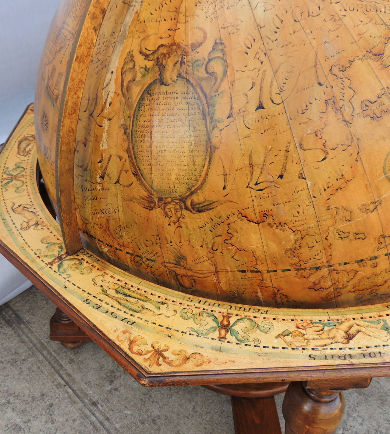 vintage globe on stand