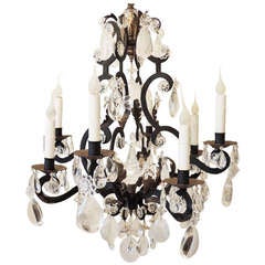 A Wonderful French Bagues Wrought Iron Gilt
Rock Crystal 8 Light Chandelier A Wonderful French Bagues Wrought Iron Gilt
Rock Crystal 8 Light Chandelier