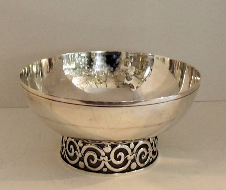 Wonderful Tiffany & Co. Sterling Silver, Pierced Footed Centerpiece Bowl