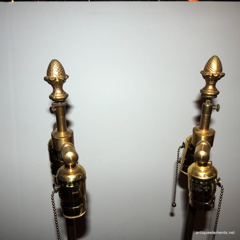 Fine Pair 19Th C Sevres Cobalt Blue Porcelain& Ormolu Dore Bronze Mount Lamps 1
