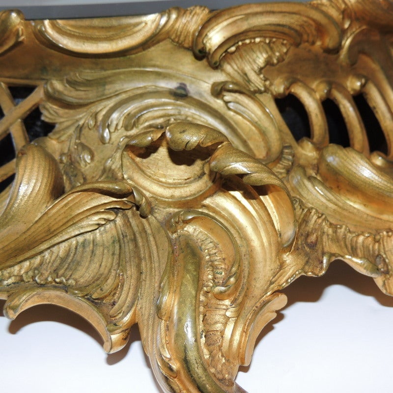 Superb Quality E.F. Caldwell Dore Bronze Rococo Centrepiece Planter Plateau In Excellent Condition In Roslyn, NY
