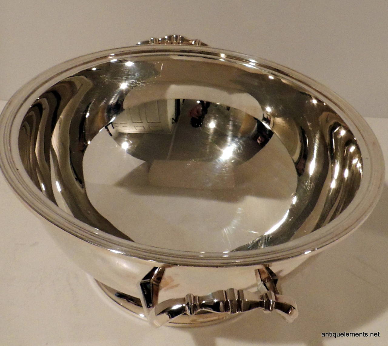 Wonderful & Elegant Pair Of Silver Plated Christofle Covered Serving Tureens 1