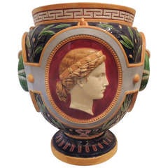 A Rare & Monumental Minton Allegorical Hand Painted Jardiniere