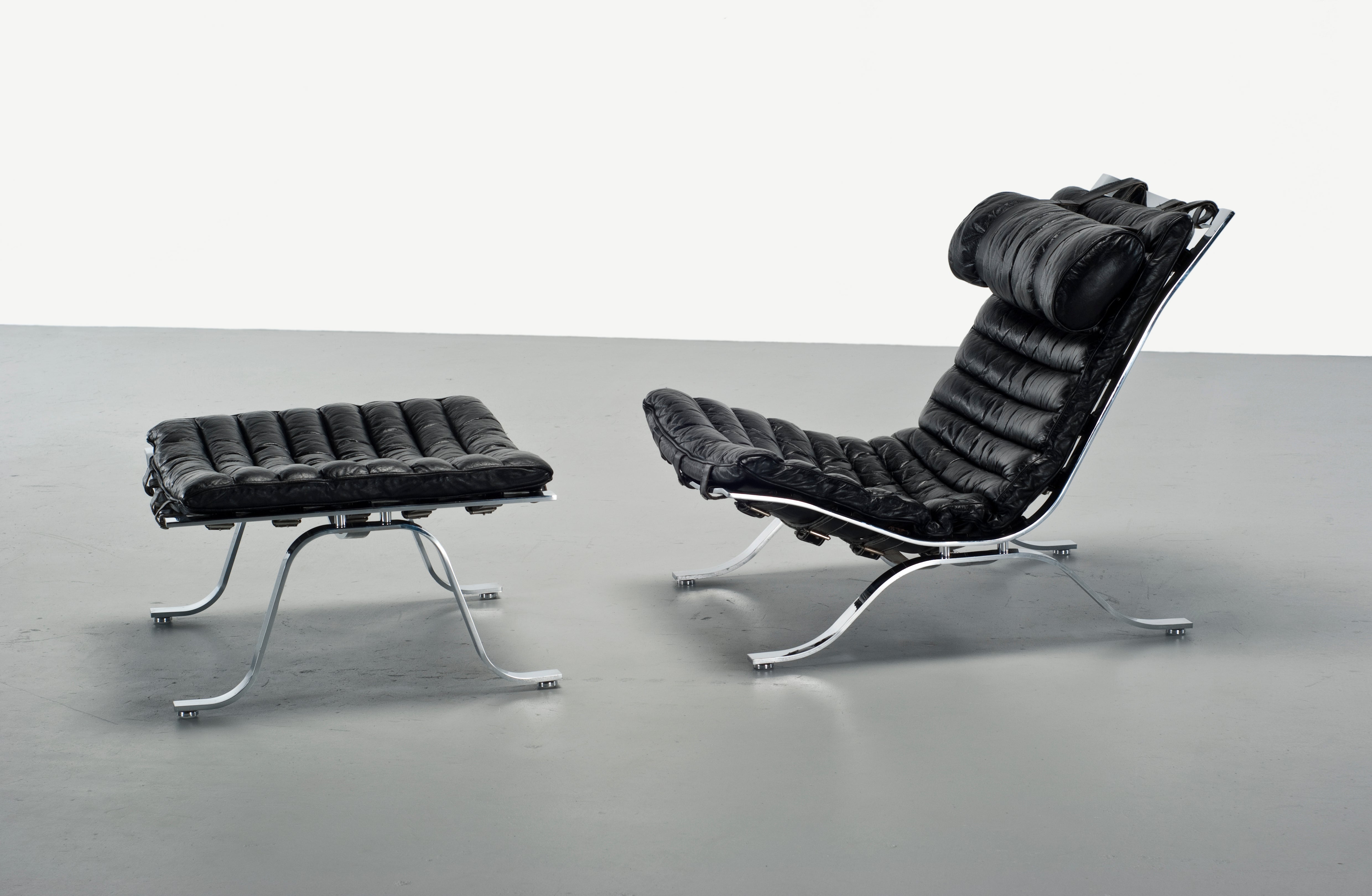 Ari Lounge Chair and Ottoman by Arne Norell For Sale