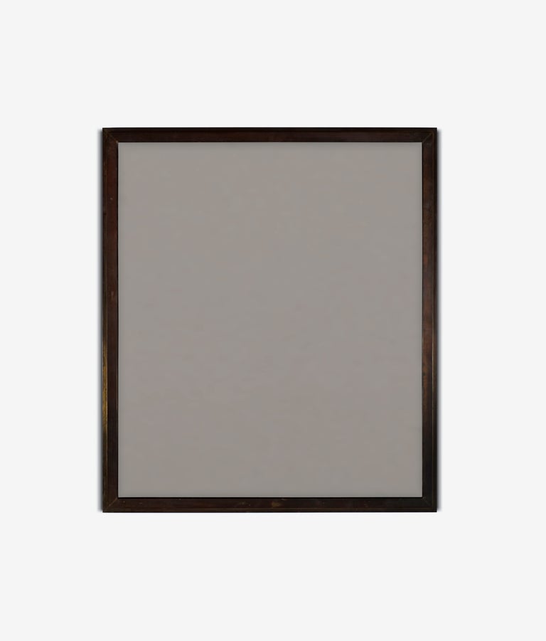 Large Patinated Bronze Mirror by Jean Charles