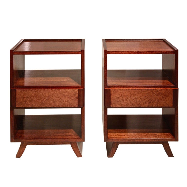 pair of nightstands by Eliel Saarinen