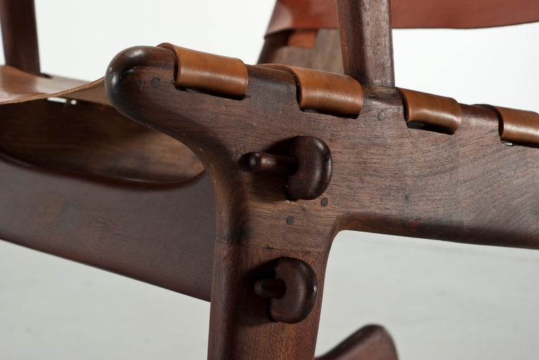 Wood Ecuadorian Rocking Chair For Sale