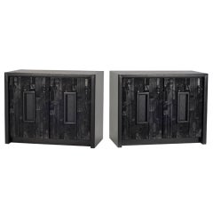 pair of sculptural cabinets