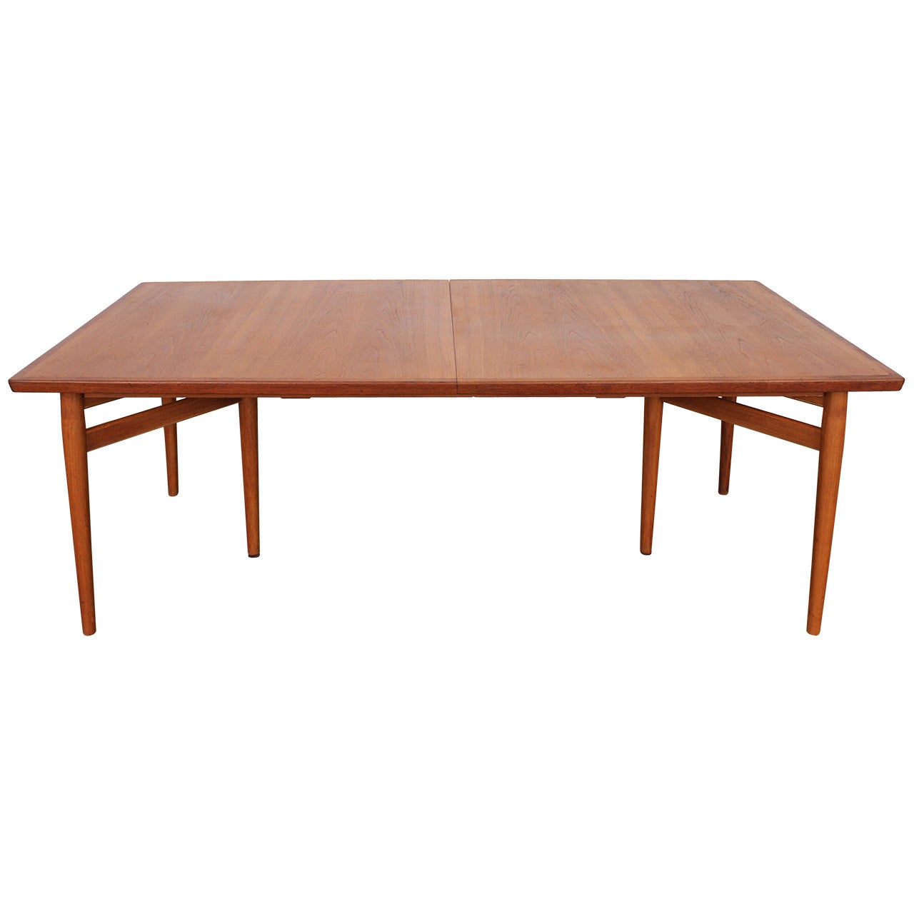 Arne Vodder Teak Danish Dining Table Produced by Sibast