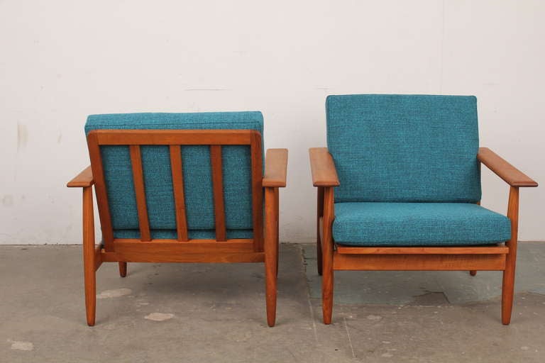 Danish Mid-Century Modern Teak Lounge Chairs In Excellent Condition In North Hollywood, CA