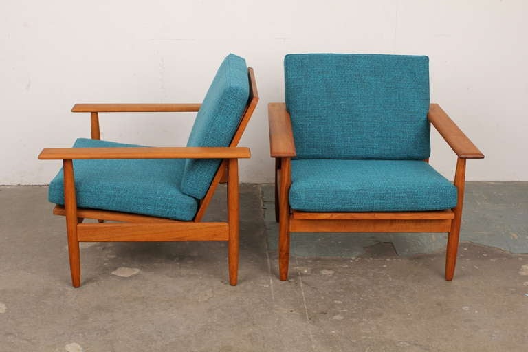 Mid-20th Century Danish Mid-Century Modern Teak Lounge Chairs