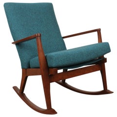 Retro Solid Wood Mid Century Rocker