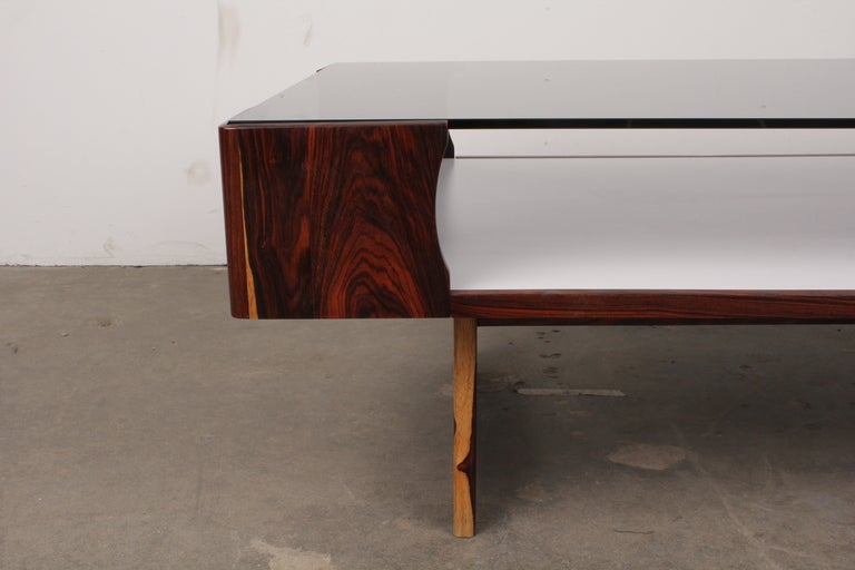 American Newly Produced Rosewood Mid-Century Modern Style Coffee Table