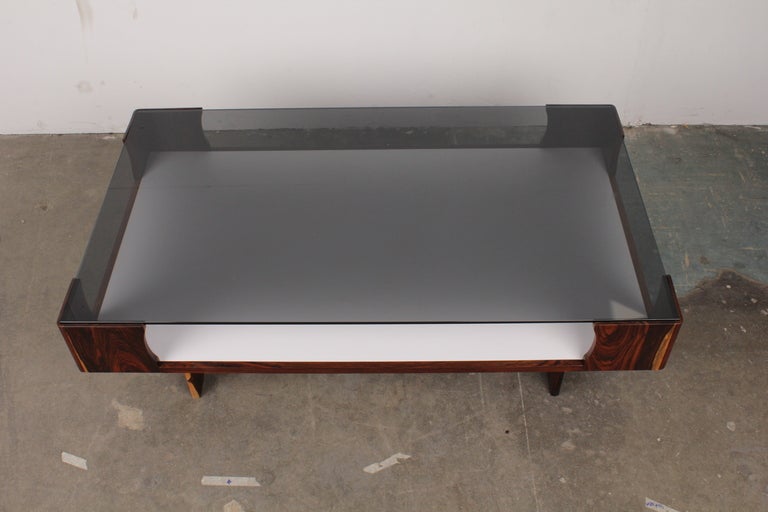 Contemporary Newly Produced Rosewood Mid-Century Modern Style Coffee Table