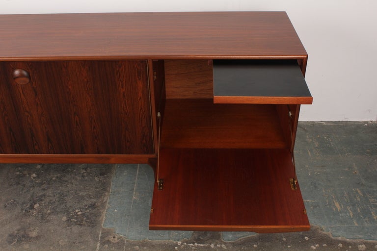 Mid Century Modern Rosewood Sideboard by McIntosh In Excellent Condition In North Hollywood, CA
