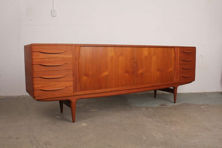 Mid Century Modern Teak Sideboard by Johannes Andersen