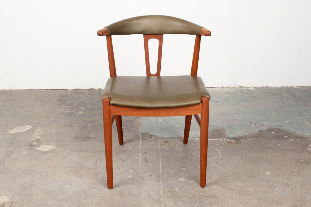 Mid-20th Century Rare Danish Mid Century Modern Teak Dining Chairs